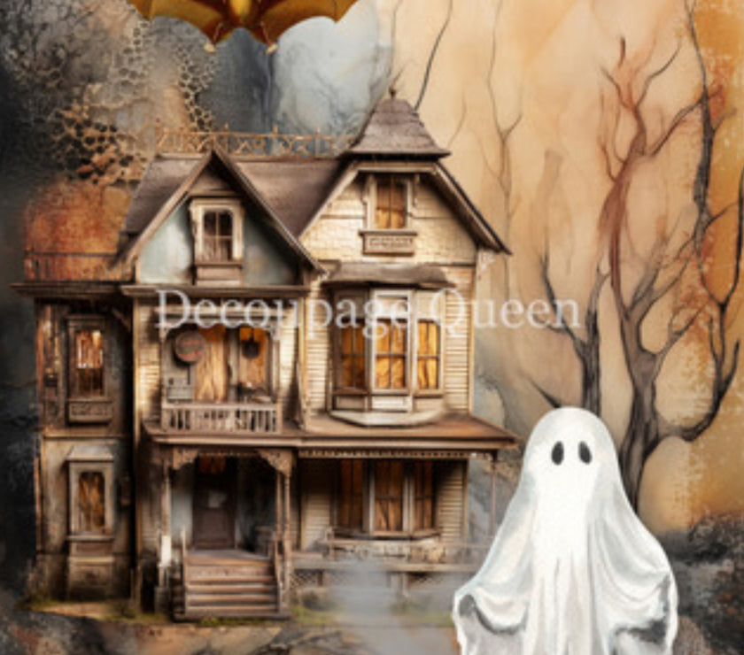 Decoupage Queen Haunted Homecoming Rice Paper