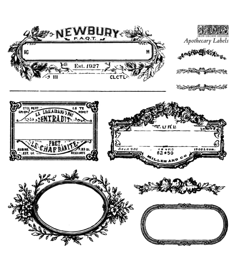 Apothecary 6X6 IOD STAMP ™