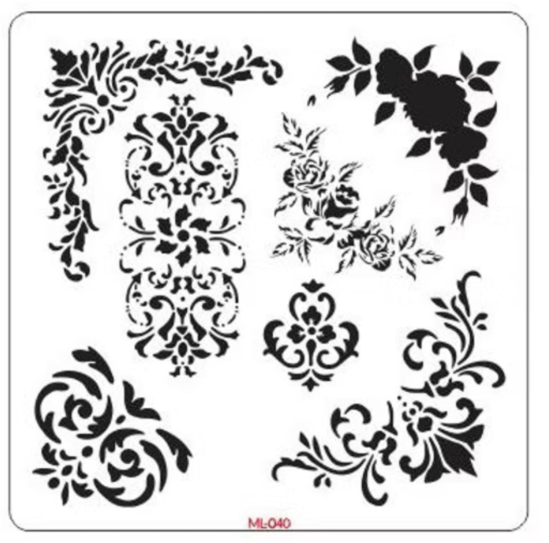 Baroque Corners 12" X 12"