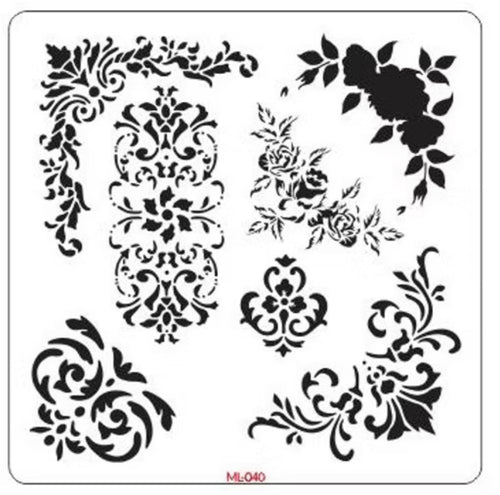 Baroque Corners 12" X 12"