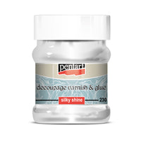 Silky-Shine Decoupage Varnish & Glue, design by Pentart, arts & entertainment > hobbies & creative arts > arts & crafts, for decoupage and crafting