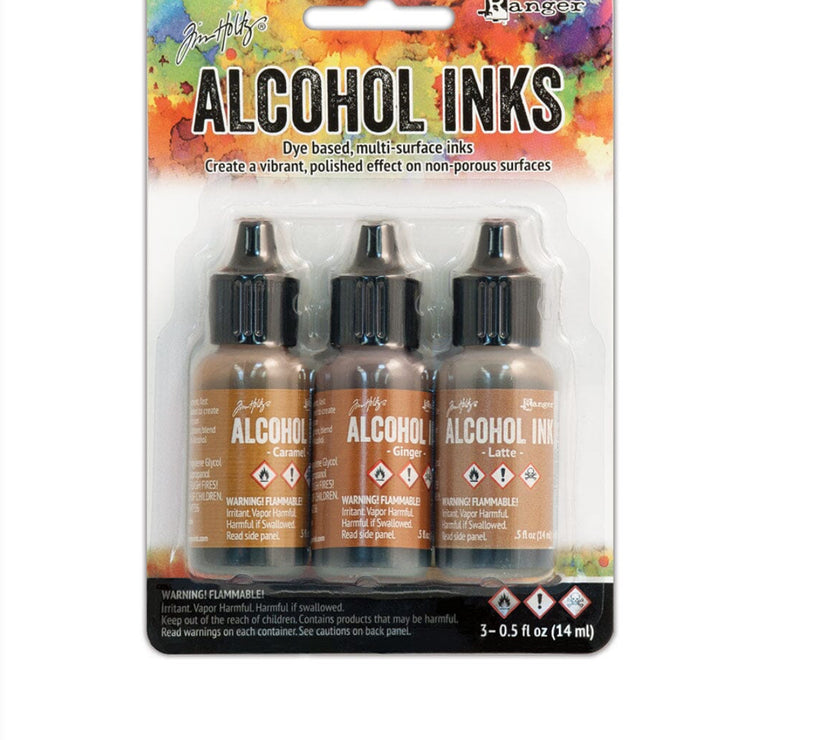 Tim Holtz Alcohol Ink - 1/2oz - Cabin Cupboard Color Kit, Set of 3