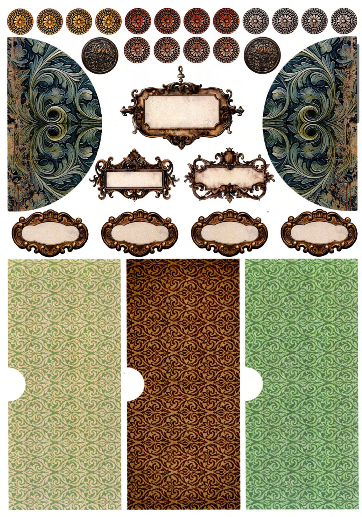 Vintage Birds Junk Journal Kit