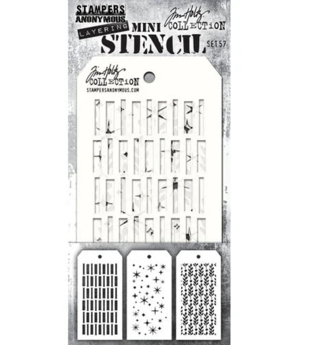 Tim Holtz Stencil Mini Set #57