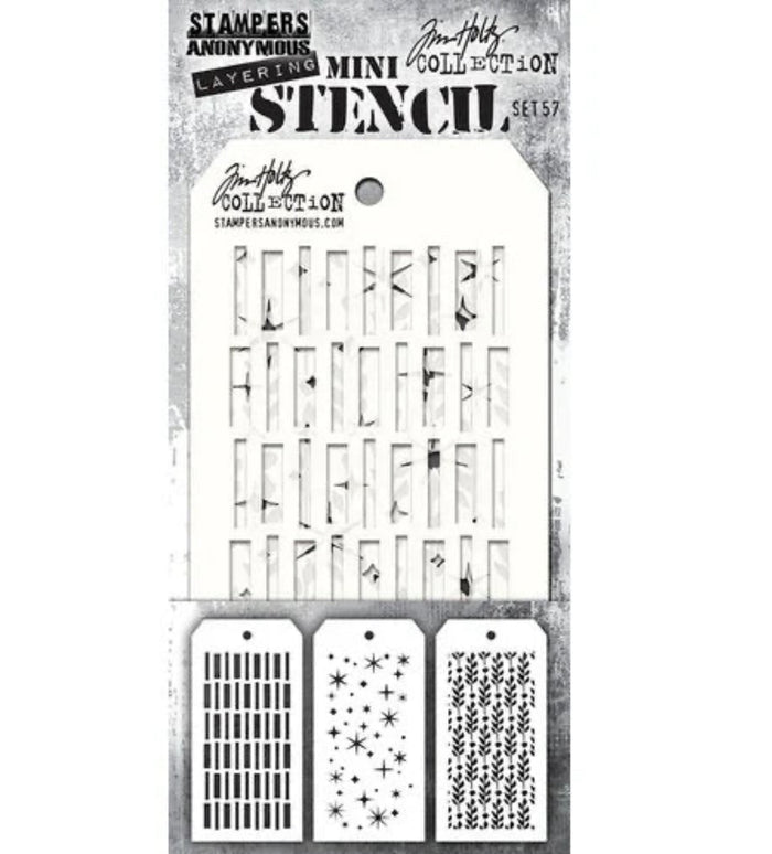 Tim Holtz Stencil Mini Set #57