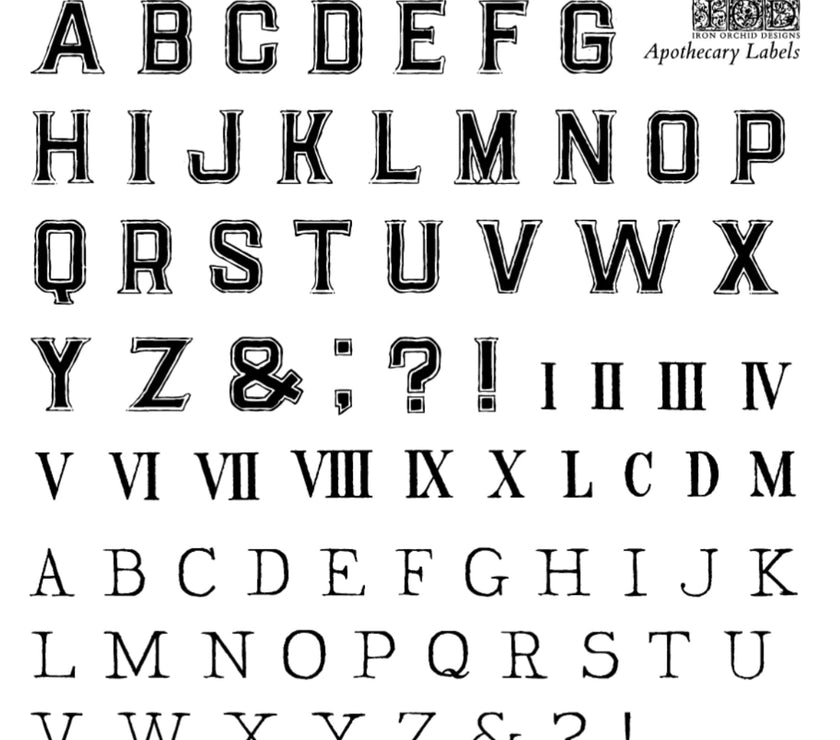 Apothecary 6X6 IOD STAMP ™