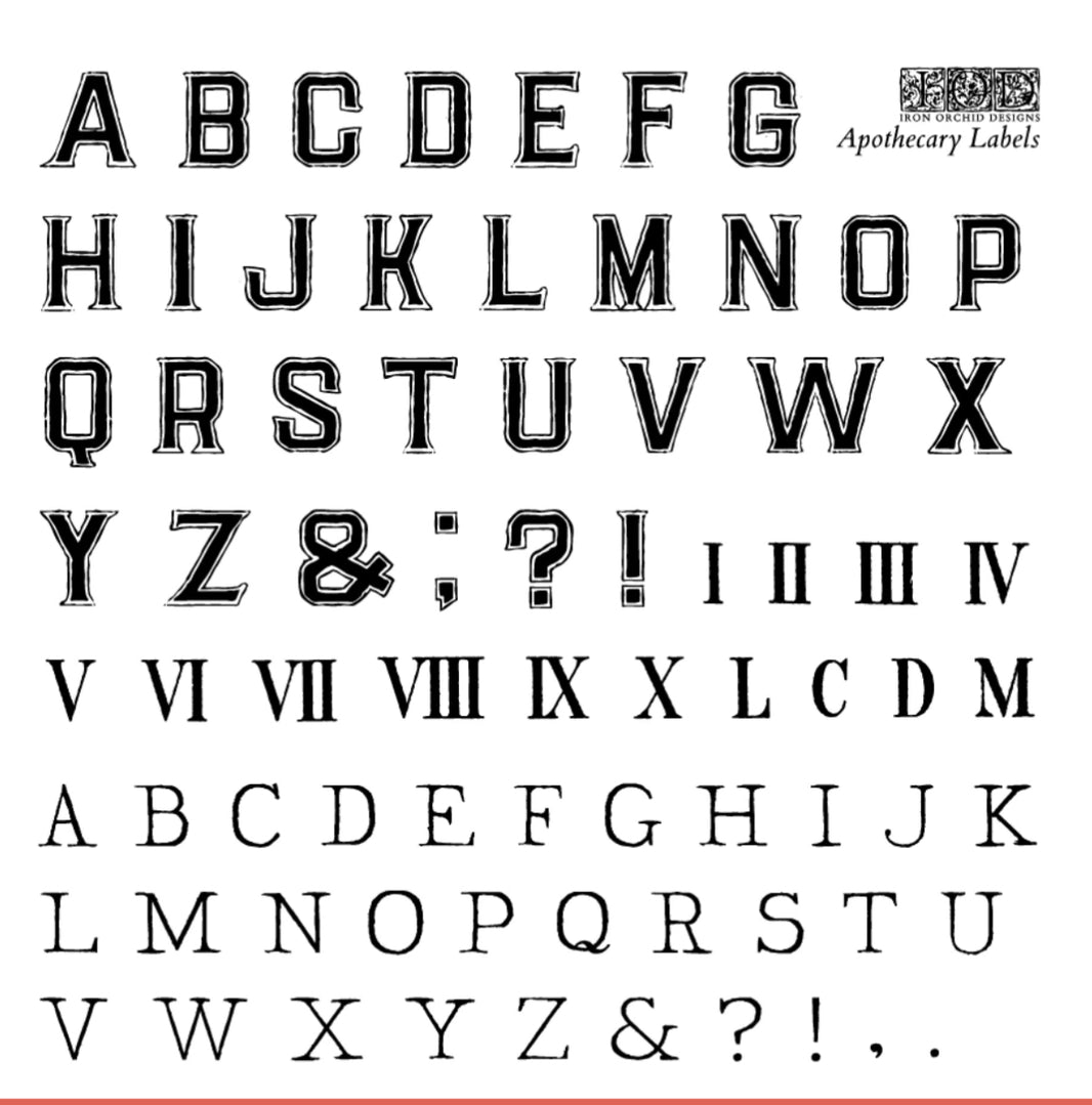 Apothecary 6X6 IOD STAMP ™