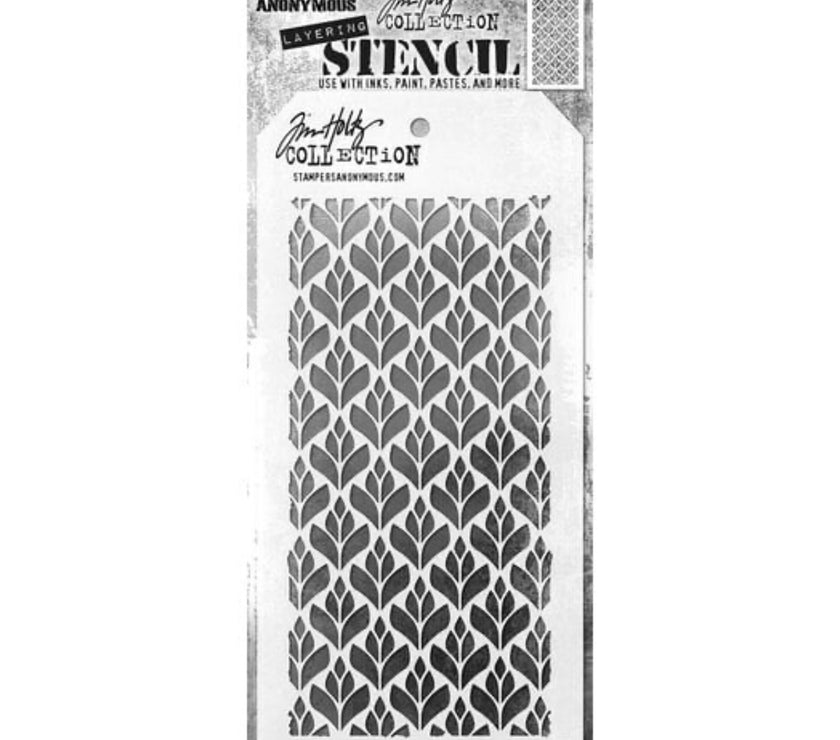 Tim Holtz Stencil Deco Floral