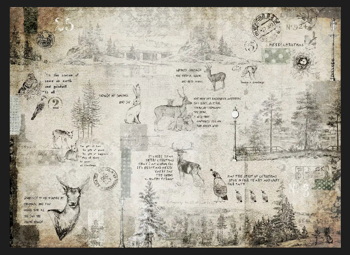 Christmas Journal, design by Roycycled, arts & entertainment > hobbies & creative arts > arts & crafts, for decoupage and crafting