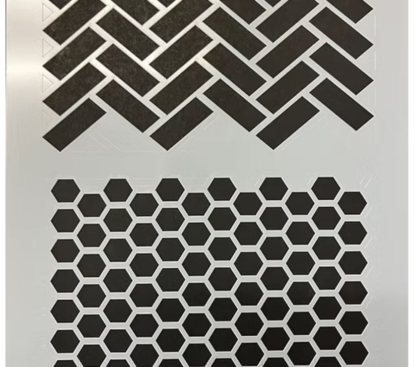 Herringbone and Honeycomb 8.25 x 11.5