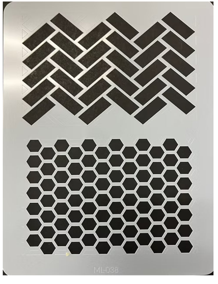 Herringbone and Honeycomb 8.25 x 11.5