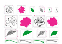 JRV Debi’s Hopeful Petals Stencil