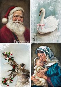 Christmas 4 Pack, Teresa Rene Art