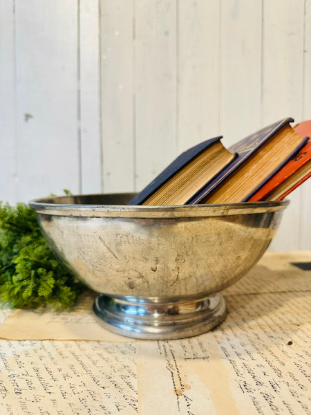 Silver Pewter Bowl