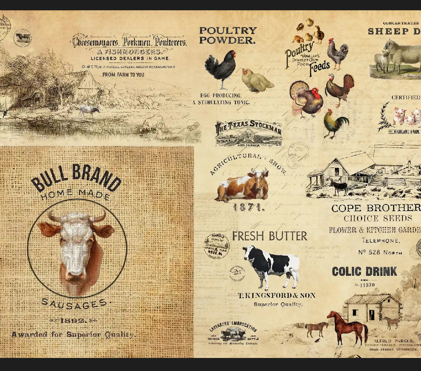 Barnyard Masterboard, design by Roycycled, arts & entertainment > hobbies & creative arts > arts & crafts, for decoupage and crafting