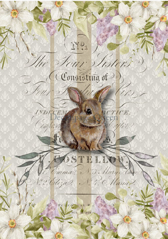 Hand Painted Bunny 0546