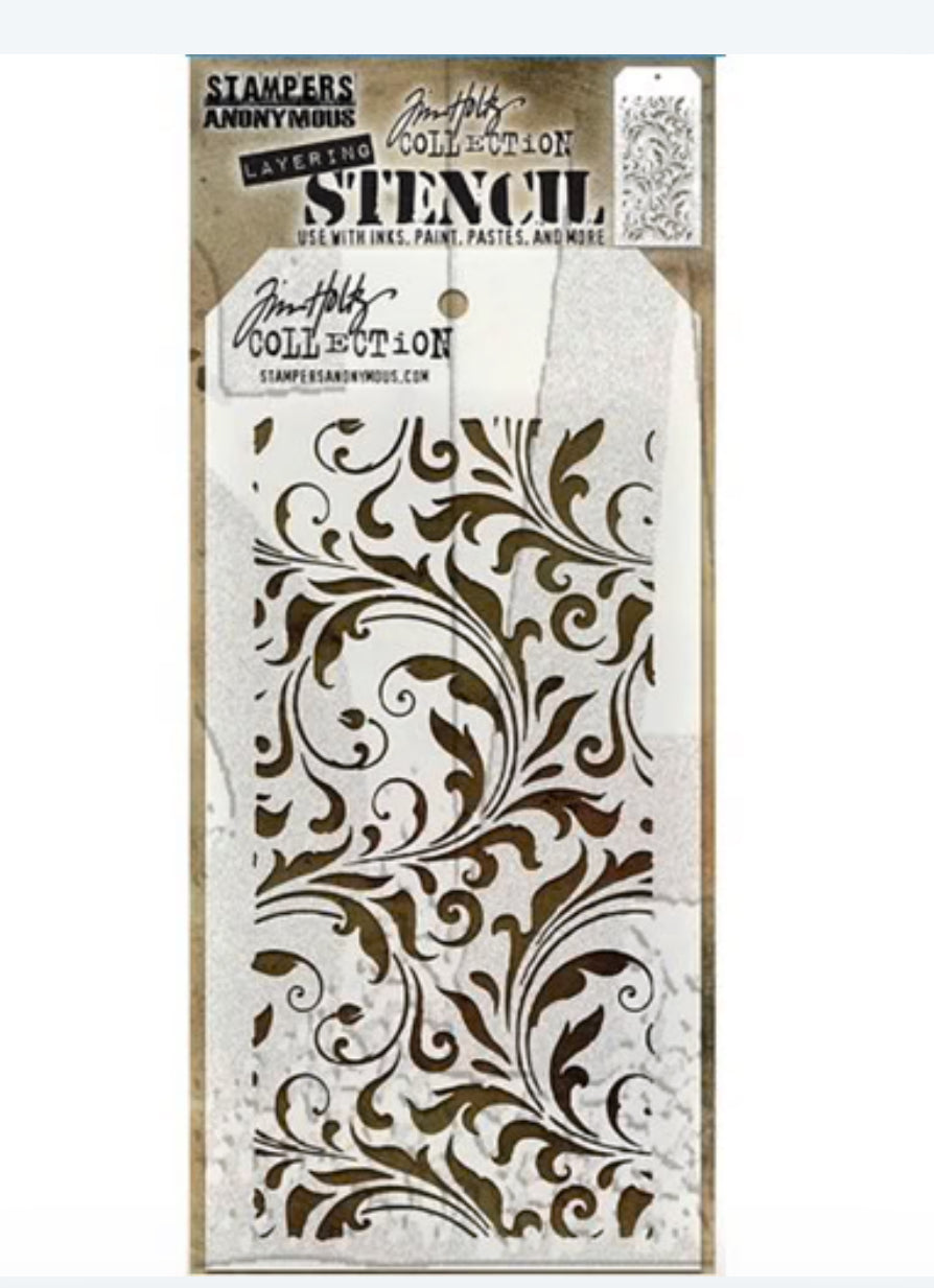 Tim Holtz Stencil Flourishes