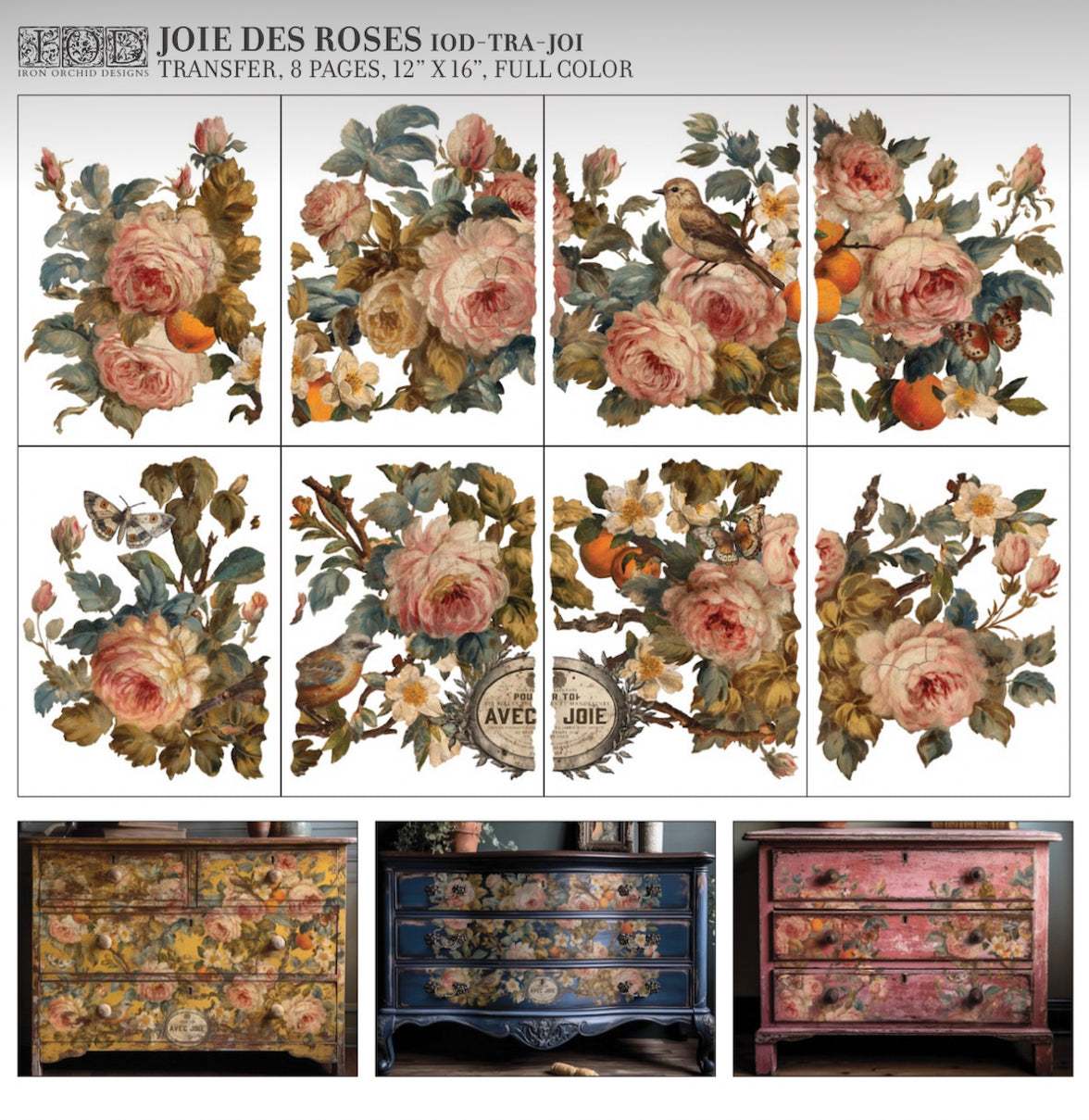 Joie de Roses  IOD Transfer