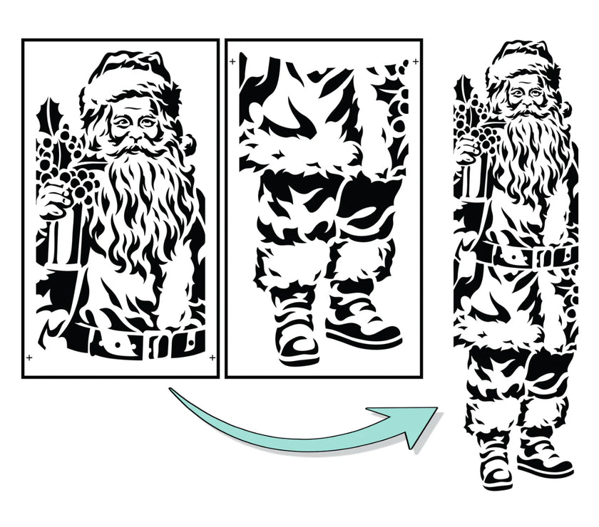 Santa Claus Porch Sign by JRV Stencils