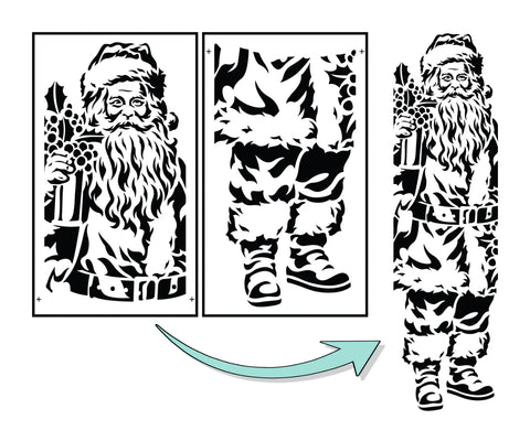 Santa Claus Porch Sign by JRV Stencils