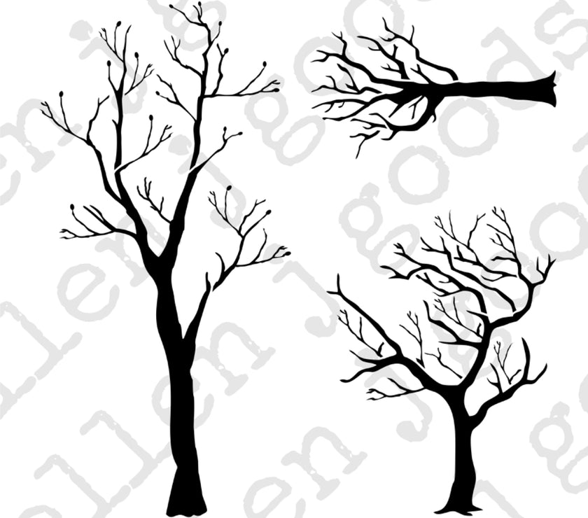 ellen j goods Bare Trees Stencil
