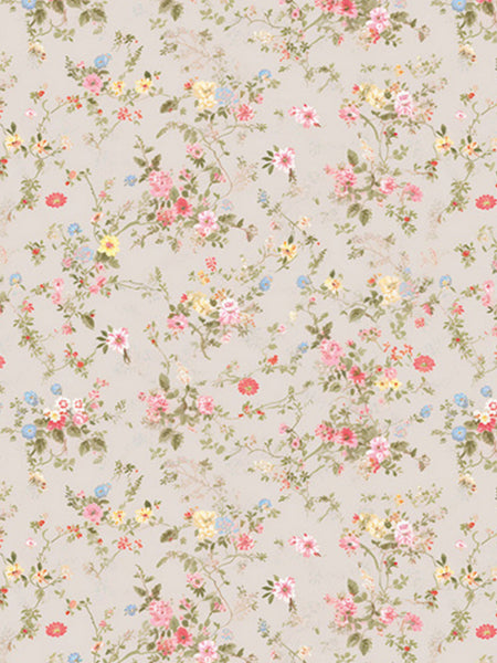 Spring Dusty Rose Florals Pattern