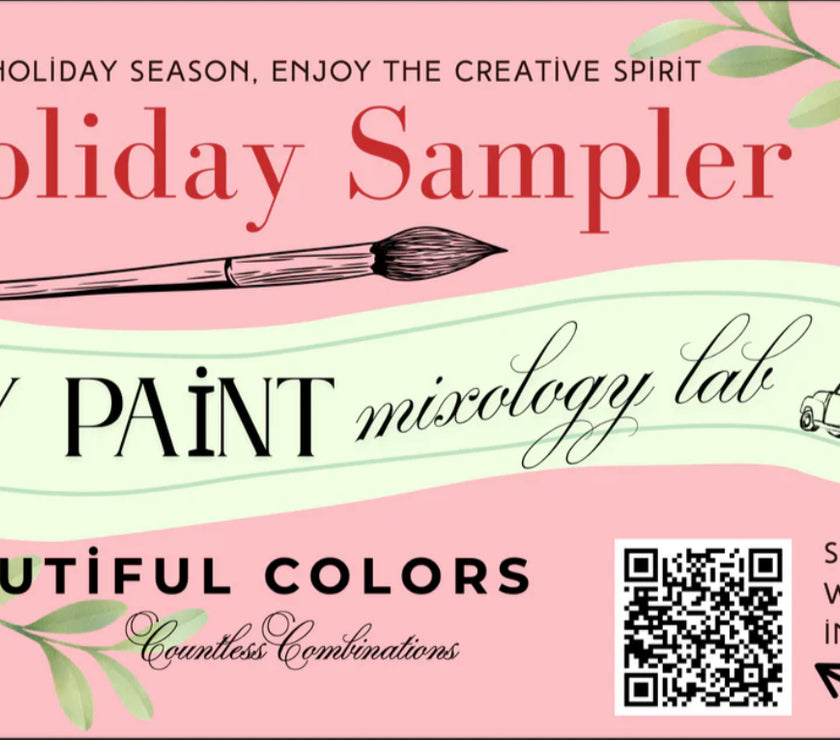 DIY Paint Mixology Holiday Edition SAMPLER Box 7 Colors plus golden ticket!