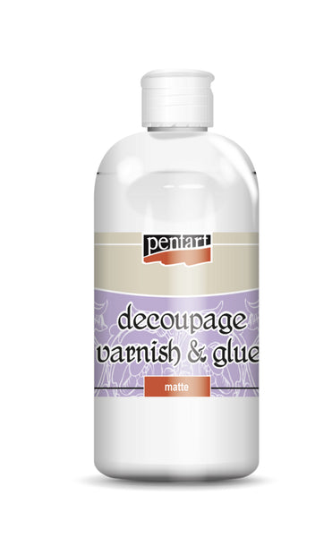 Pentart Decoupage Varnish & Glue, matte 2 sizes