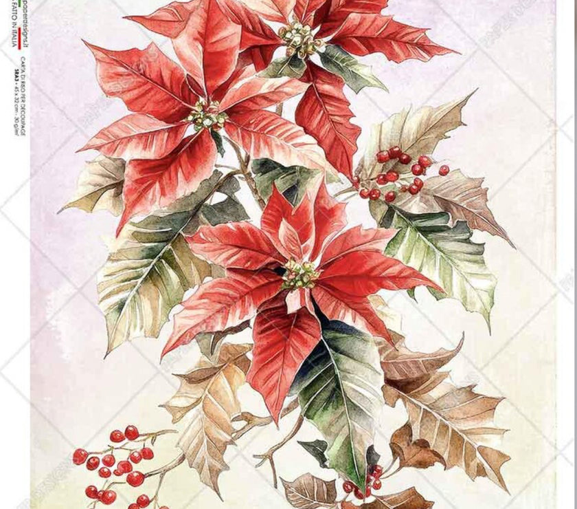Festive Poinsettia Arrangement 0440