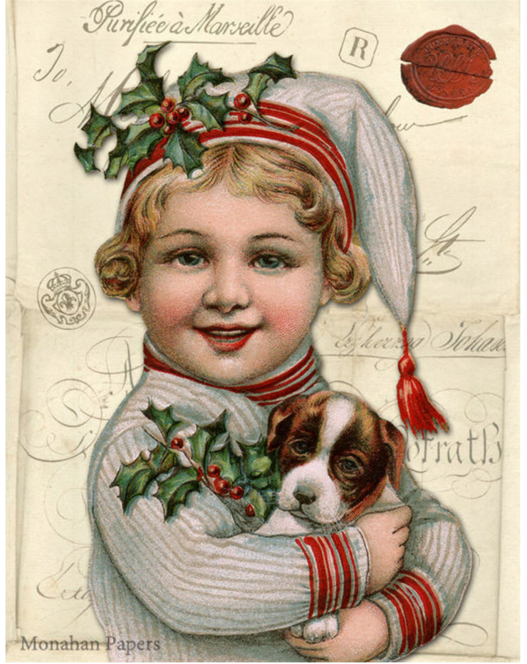 Boy and Puppy (043) C398