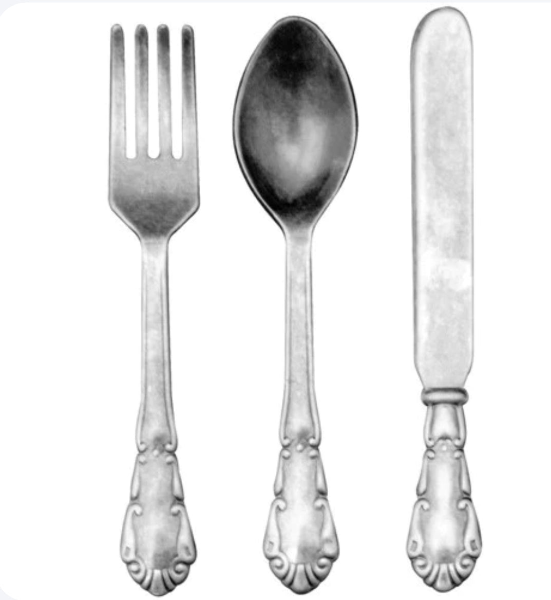 Tim Holtz Adornments Silverware