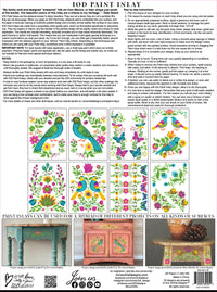 Vida Floral IOD Paint Inlay