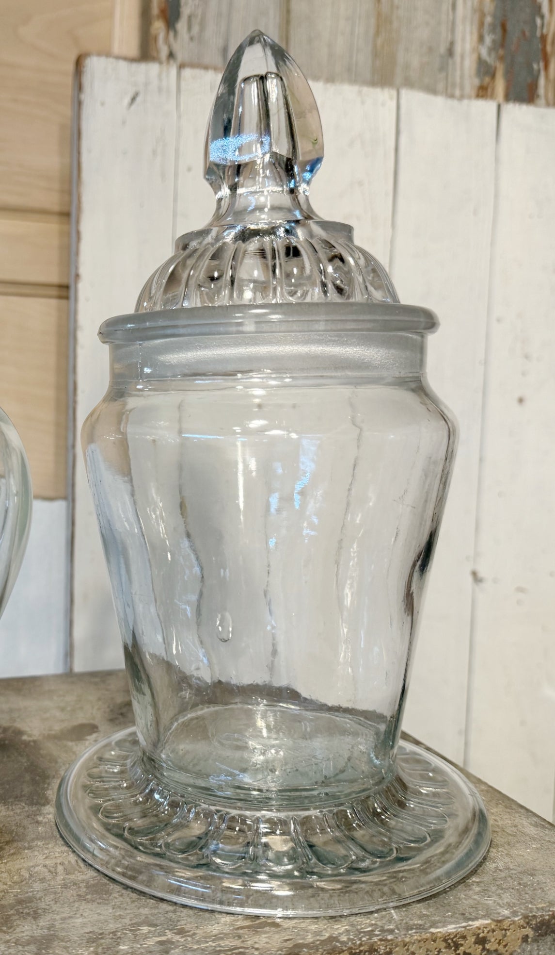 Antique bubble glass Apothecary jars