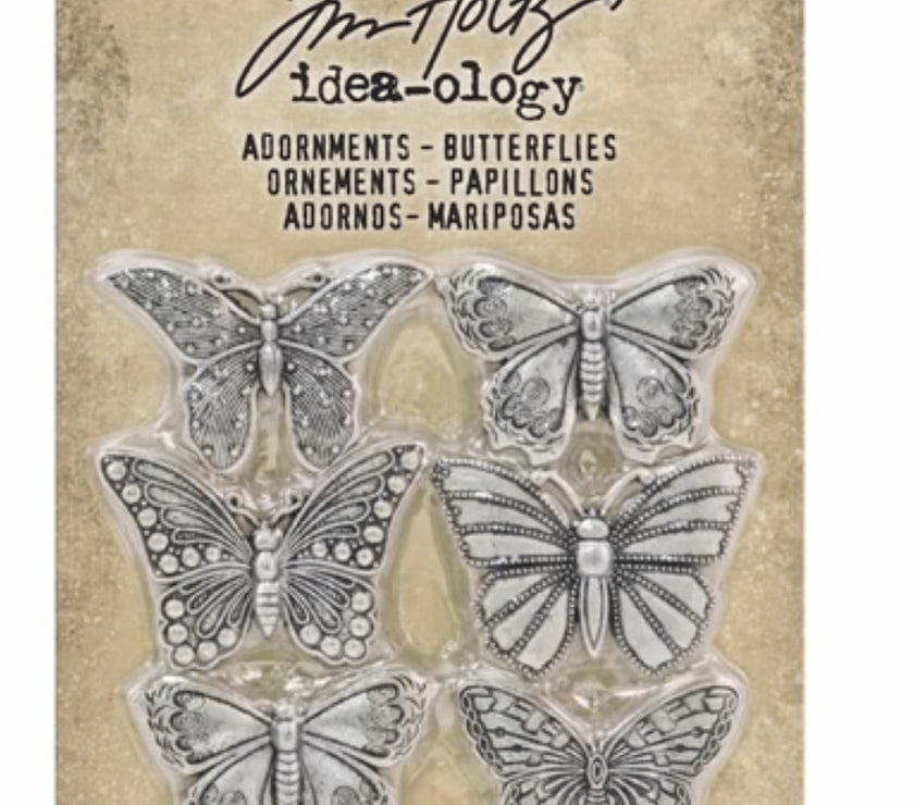 Tim Holtz Adornments Butterflies
