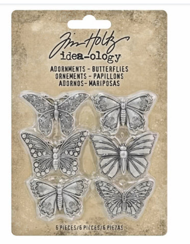 Tim Holtz Adornments Butterflies