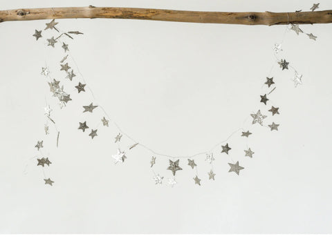 Star Shaped Garland with Glitter