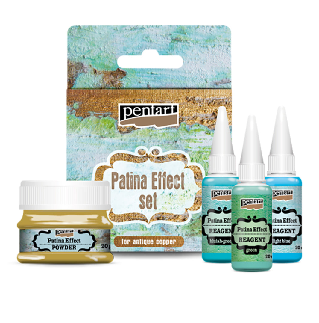 Patina Effect Set, 4 pc Natural Patina, design by Pentart, arts & entertainment > hobbies & creative arts > arts & crafts, for decoupage and crafting