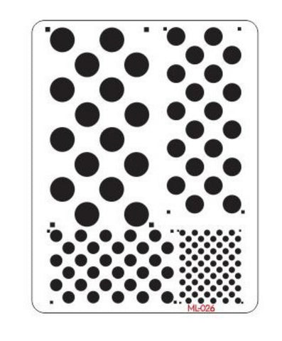 Dot Mania Stencil by Mara