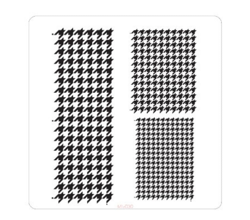 Houndstooth Stencil by Mara