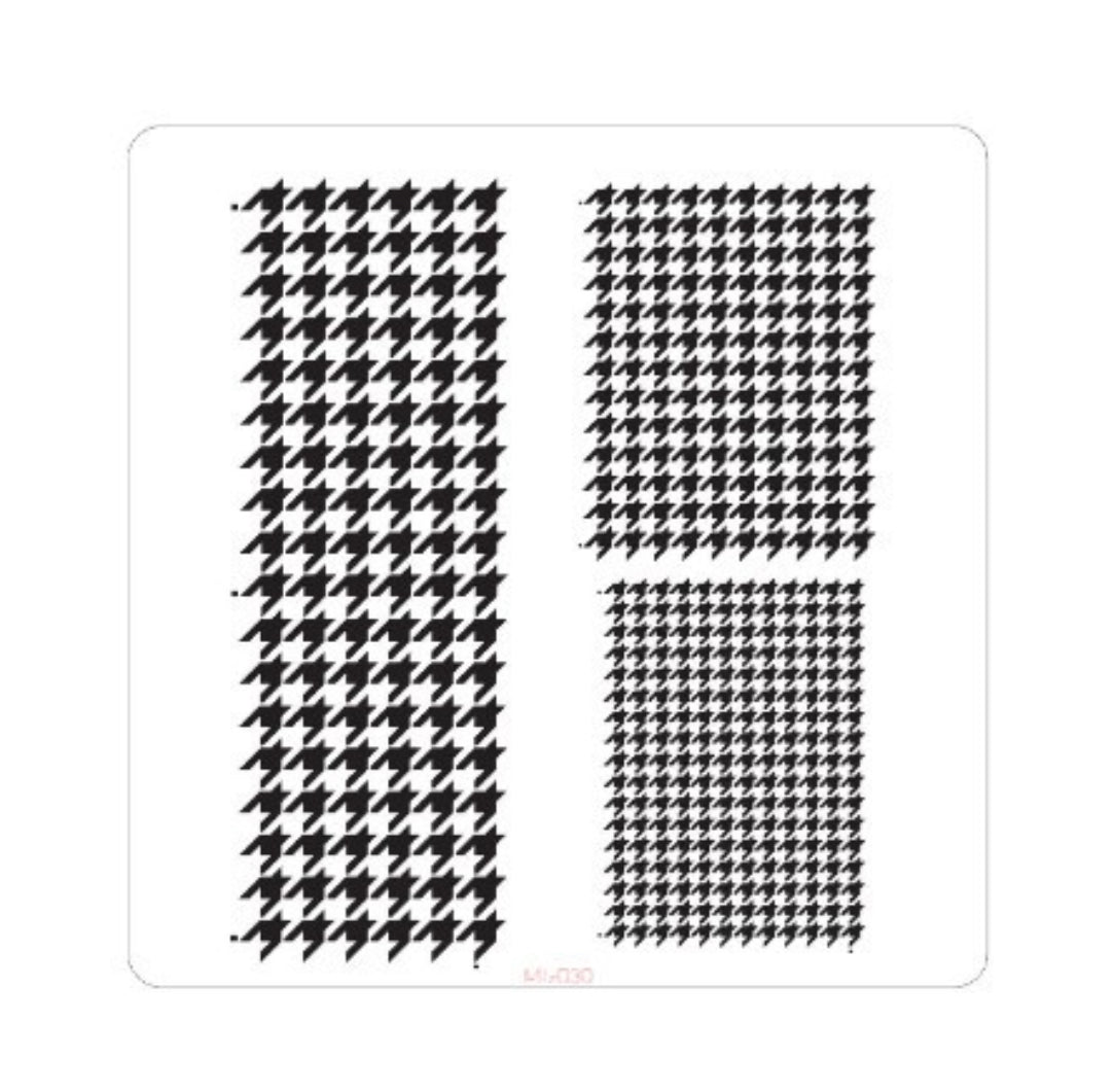 Houndstooth Stencil by Mara