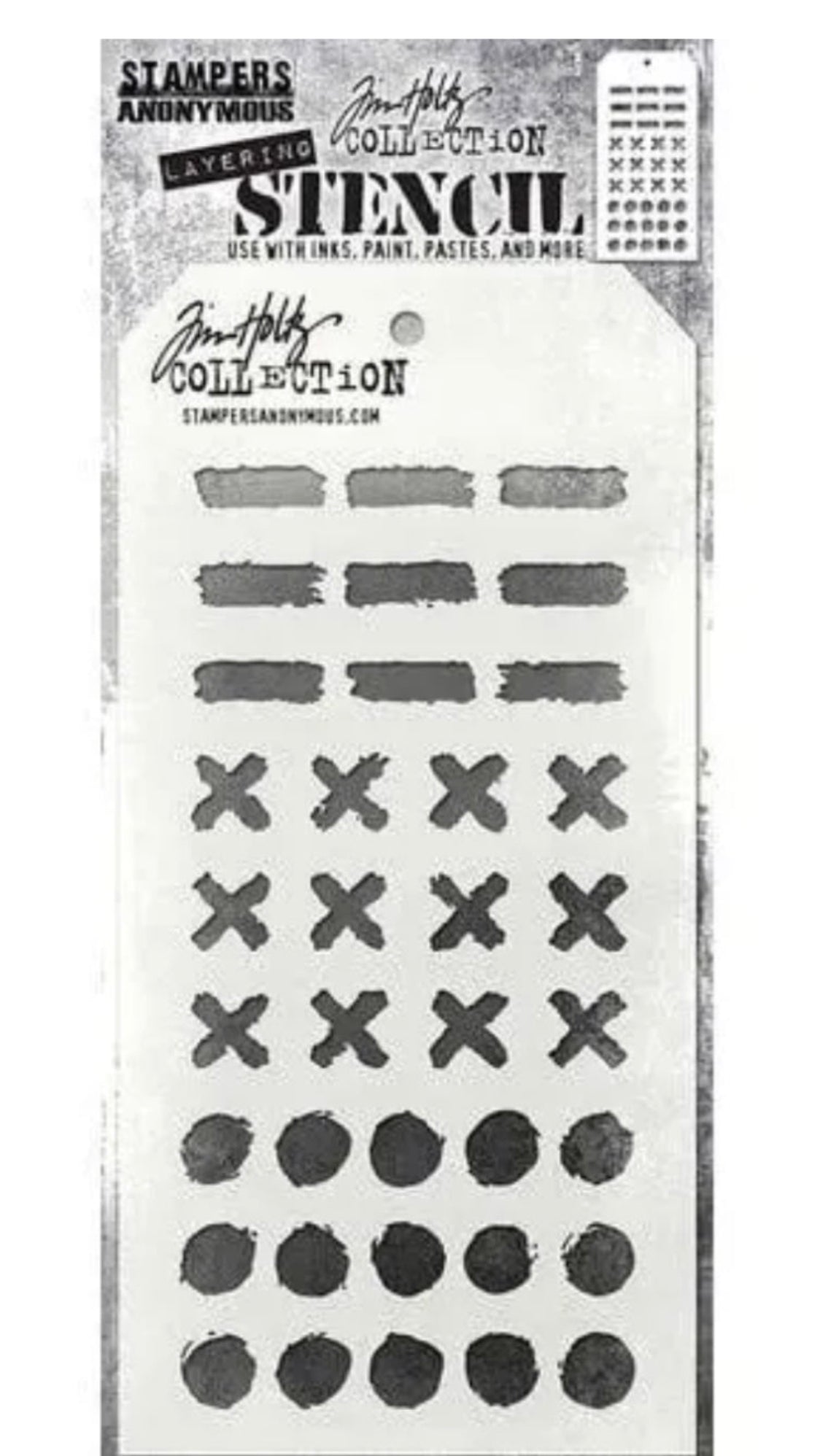 Tim Holtz Stencil Markings