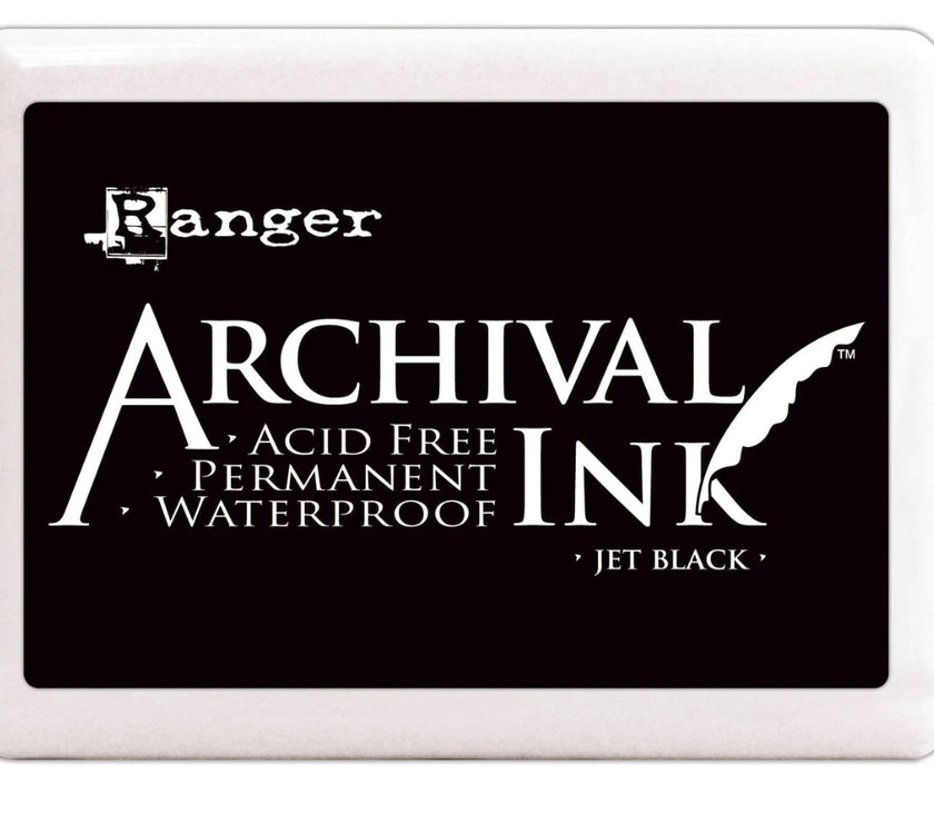 Ranger Archival Ink Pad Jet Black jumbo size