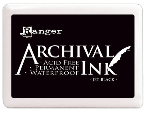 Ranger Archival Ink Pad Jet Black jumbo size