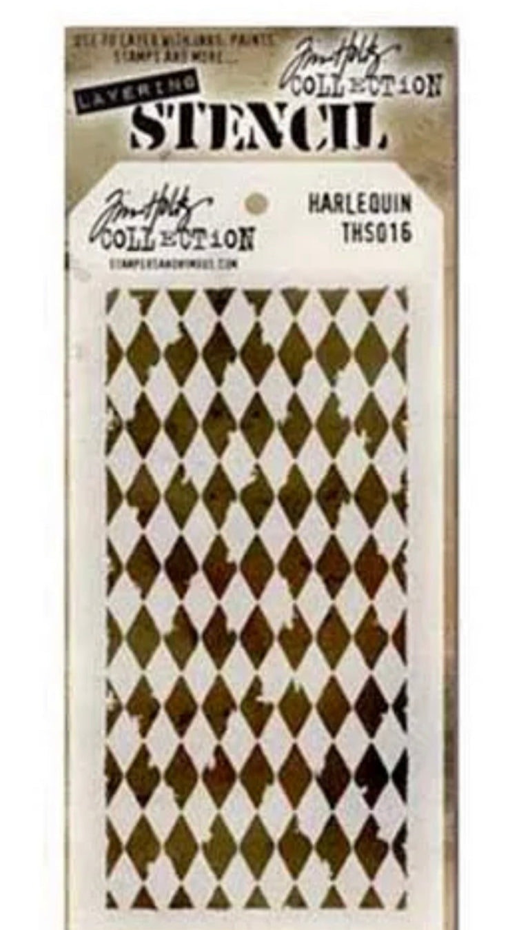 Tim Holtz Stencil Harlequin