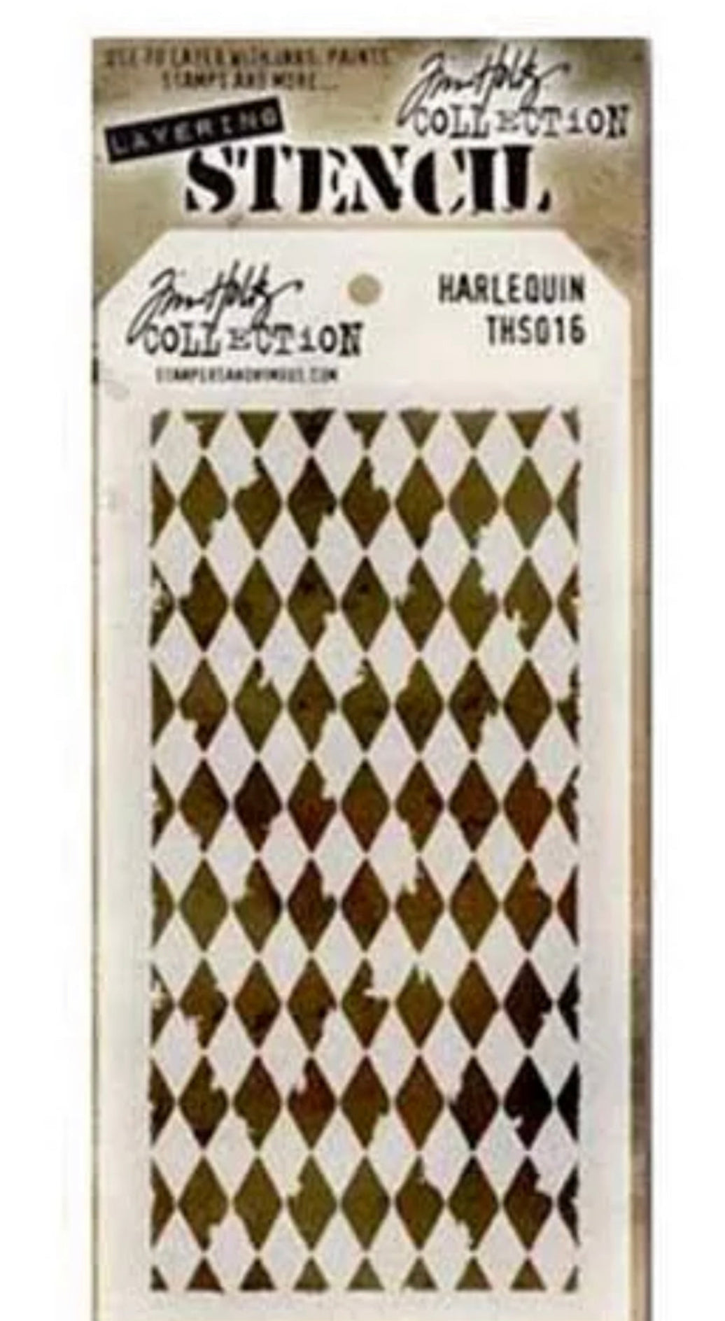 Tim Holtz Stencil Harlequin