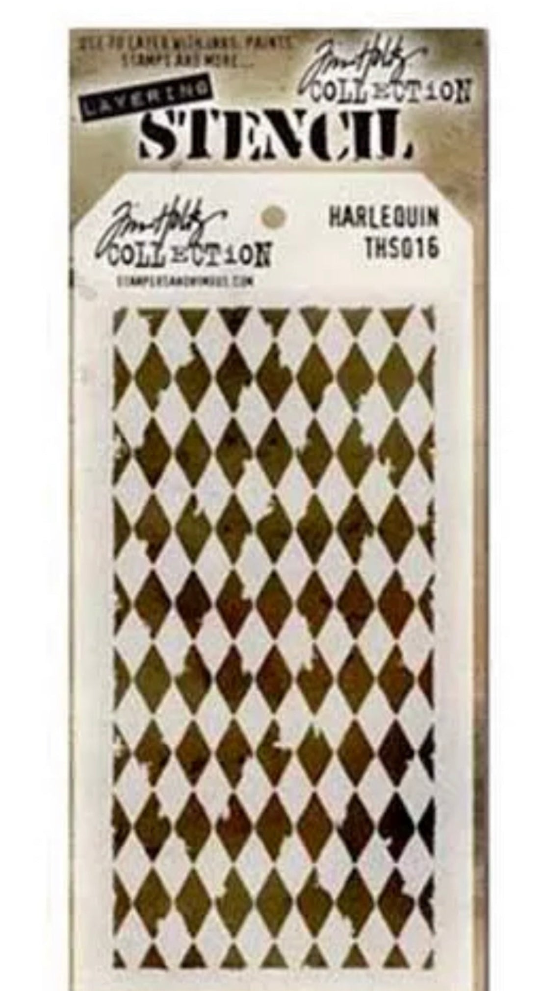 Tim Holtz Stencil Harlequin