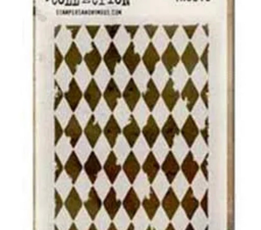 Tim Holtz Stencil Harlequin