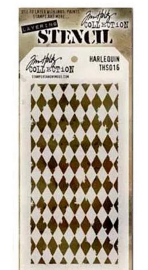Tim Holtz Stencil Harlequin