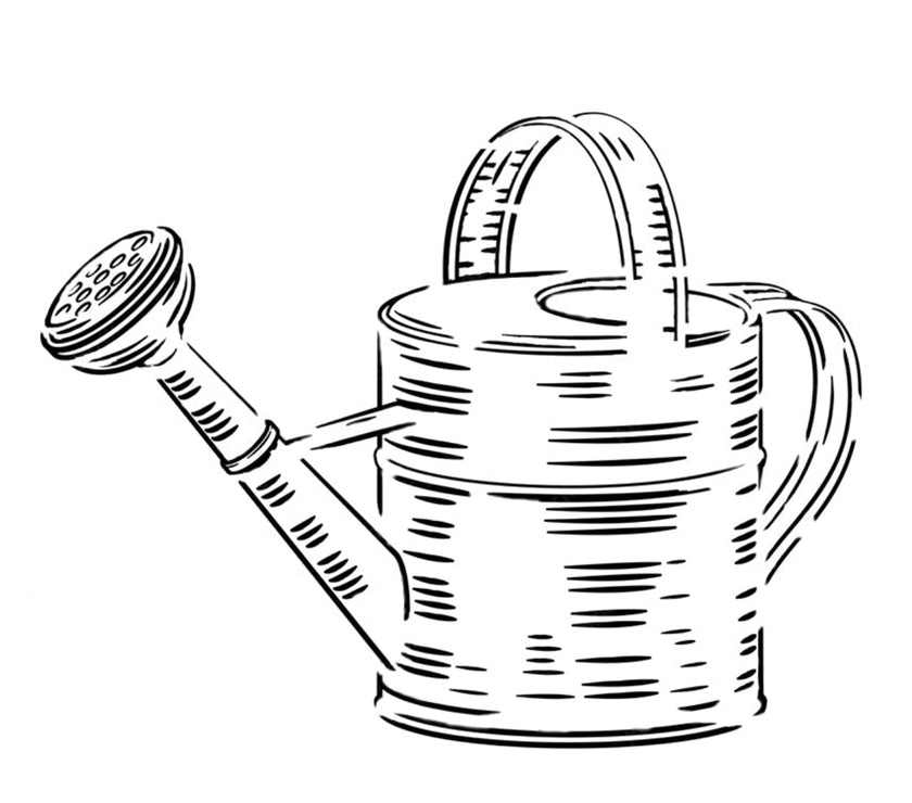 Roycycled Watering Can Stencil