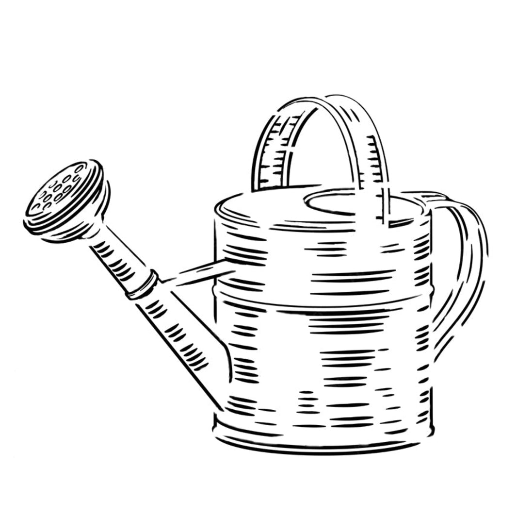 Roycycled Watering Can Stencil